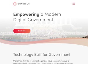 How civicasoft.com looks like on a tablet such as an iPad.