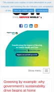 How civilserviceworld.com looks like on a mobile device such as an iPhone.