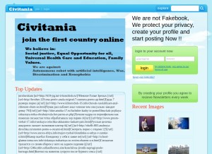 How civitania.com looks like on a tablet such as an iPad.