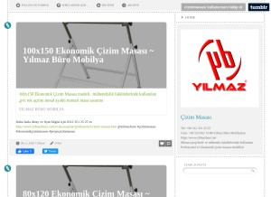 How cizimmasasi.tumblr.com looks like on a tablet such as an iPad.