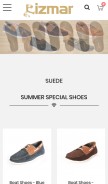 How cizmarshoes.com looks like on a mobile device such as an iPhone.