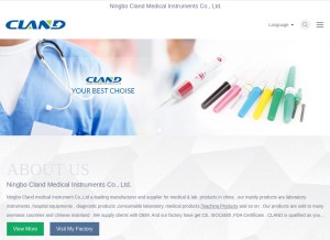 How cland-med.com looks like on a tablet such as an iPad.