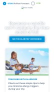 How claritin.com looks like on a mobile device such as an iPhone.