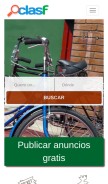 How clasf.mx looks like on a mobile device such as an iPhone.