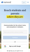 How classchirp.com looks like on a mobile device such as an iPhone.
