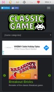 How classicgame.com looks like on a mobile device such as an iPhone.