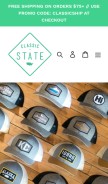 How classicstate.com looks like on a mobile device such as an iPhone.