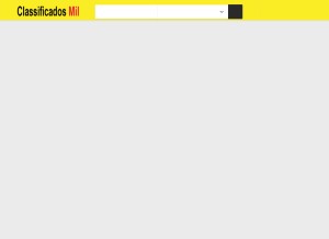 How classificadosmil.com looks like on a tablet such as an iPad.