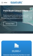 How clean-link.com looks like on a mobile device such as an iPhone.
