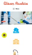 How cleanarabia.com looks like on a mobile device such as an iPhone.