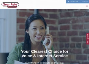 How clearrate.com looks like on a tablet such as an iPad.