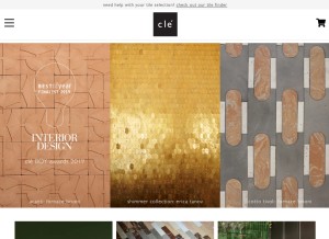How cletile.com looks like on a tablet such as an iPad.