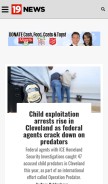 How cleveland19.com looks like on a mobile device such as an iPhone.