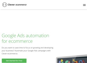 How cleverecommerce.com looks like on a tablet such as an iPad.
