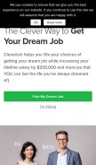 How cleverism.com looks like on a mobile device such as an iPhone.