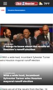 How click2houston.com looks like on a mobile device such as an iPhone.