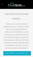 How clicksold.com looks like on a mobile device such as an iPhone.