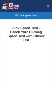 How clickspeeder.com looks like on a mobile device such as an iPhone.