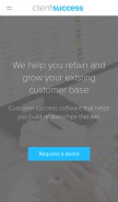 How clientsuccess.com looks like on a mobile device such as an iPhone.