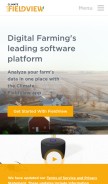 How climate.com looks like on a mobile device such as an iPhone.