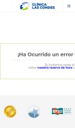 How clinicalascondes.cl looks like on a mobile device such as an iPhone.
