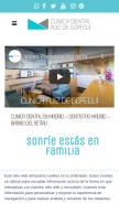 How clinicaruizdegopegui.com looks like on a mobile device such as an iPhone.