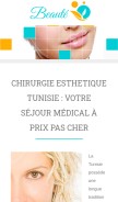 How clinique-esthetique-tunisie.fr looks like on a mobile device such as an iPhone.