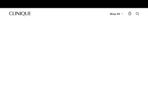 How clinique.com looks like on a tablet such as an iPad.