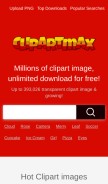 How clipartmax.com looks like on a mobile device such as an iPhone.