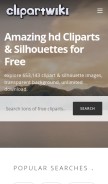 How clipartwiki.com looks like on a mobile device such as an iPhone.