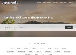 How clipartwiki.com looks like on a tablet such as an iPad.