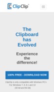 How clipclip.com looks like on a mobile device such as an iPhone.