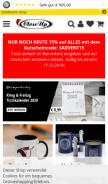 How closeup.de looks like on a mobile device such as an iPhone.