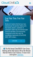 How cloud-cme.com looks like on a mobile device such as an iPhone.