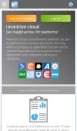 How cloud.invantive.com looks like on a mobile device such as an iPhone.