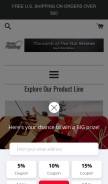 How cloud9fishing.com looks like on a mobile device such as an iPhone.