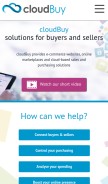 How cloudbuy.com looks like on a mobile device such as an iPhone.