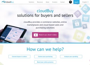 How cloudbuy.com looks like on a tablet such as an iPad.