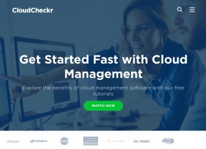 How cloudcheckr.com looks like on a tablet such as an iPad.
