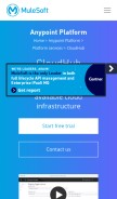 How cloudhub.io looks like on a mobile device such as an iPhone.