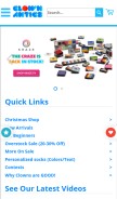 How clownantics.com looks like on a mobile device such as an iPhone.