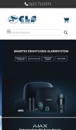 How cls-security.de looks like on a mobile device such as an iPhone.