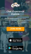 How clubcooee.com looks like on a mobile device such as an iPhone.