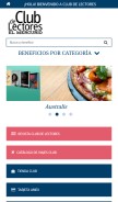 How clubdelectores.cl looks like on a mobile device such as an iPhone.