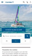 How clubmed.fr looks like on a mobile device such as an iPhone.