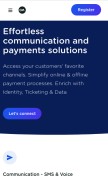 How cm.com looks like on a mobile device such as an iPhone.