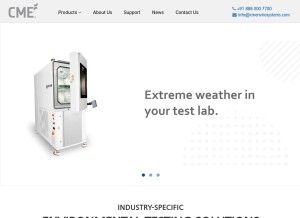 How cmenvirosystems.com looks like on a tablet such as an iPad.