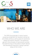 How cmsspa.it looks like on a mobile device such as an iPhone.