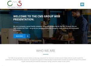How cmsspa.it looks like on a tablet such as an iPad.