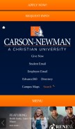 How cn.edu looks like on a mobile device such as an iPhone.
